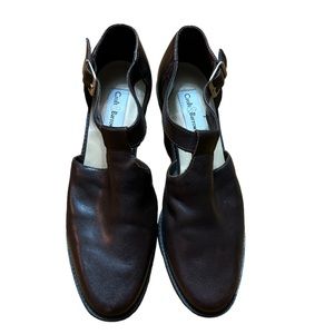 Vintage Croft & Barrow T Strap Chunky Heel Color: Dark Brown Size:8.5 90s Y2K